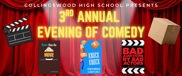 red stage curtain collingswood high school presents 3rd Annual evening of comedy