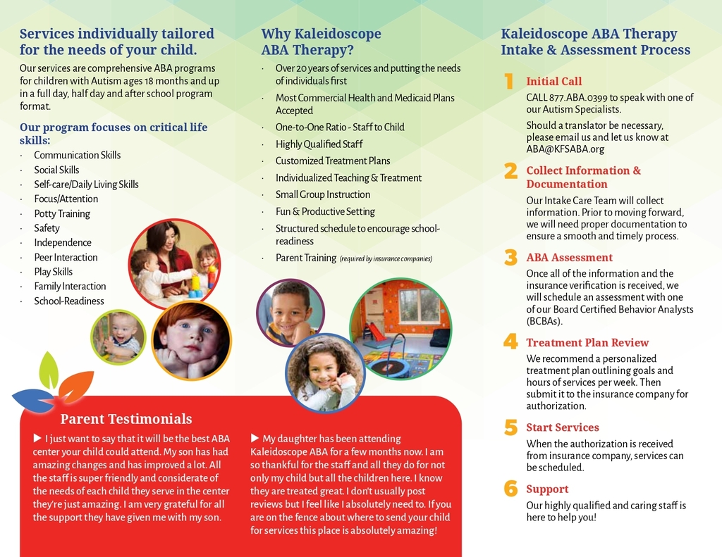 ABA Autism Services brochure english