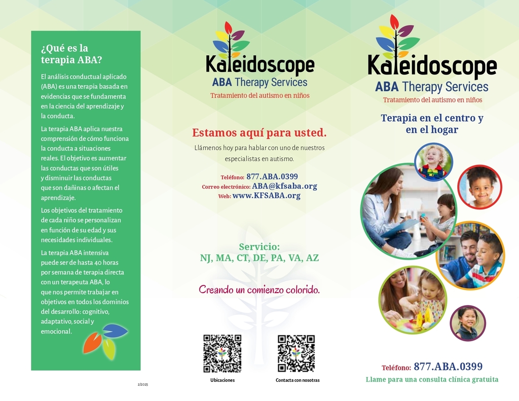 ABA Autism services brochure spanish