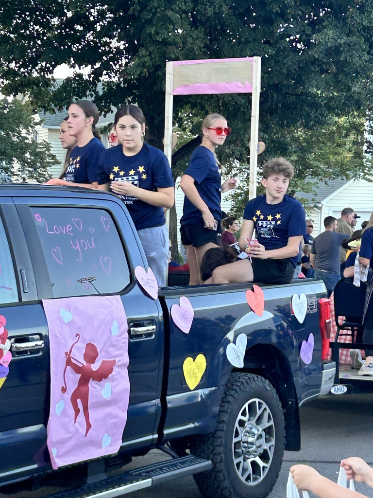 Class float in the parade