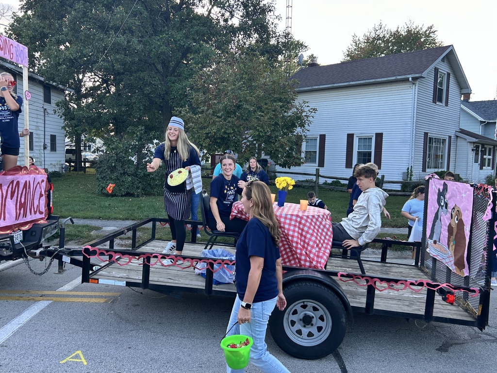 Class float in the parade