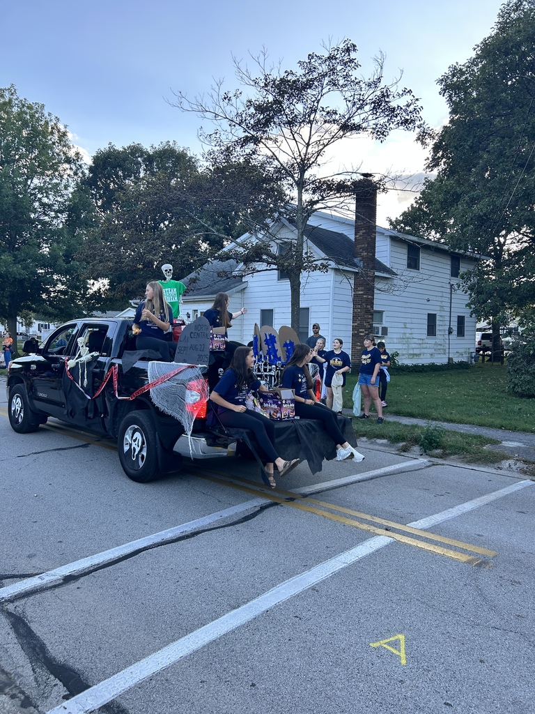 Class float in the parade