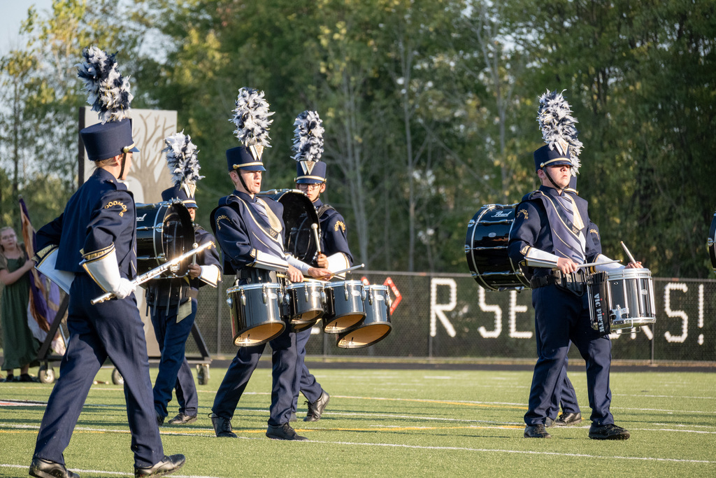 Marching Band performing at their October competition.