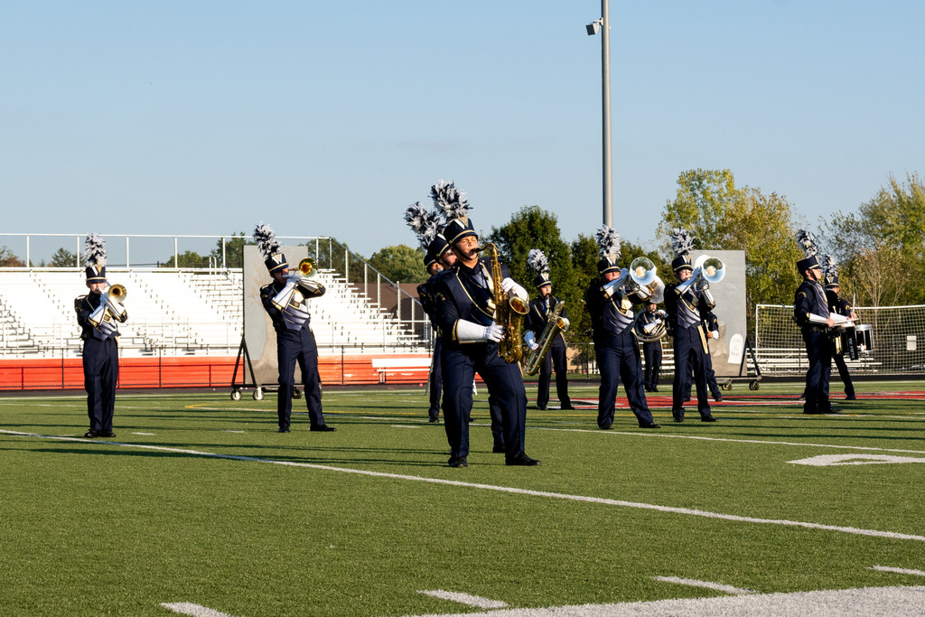 Marching Band performing at their October competition.