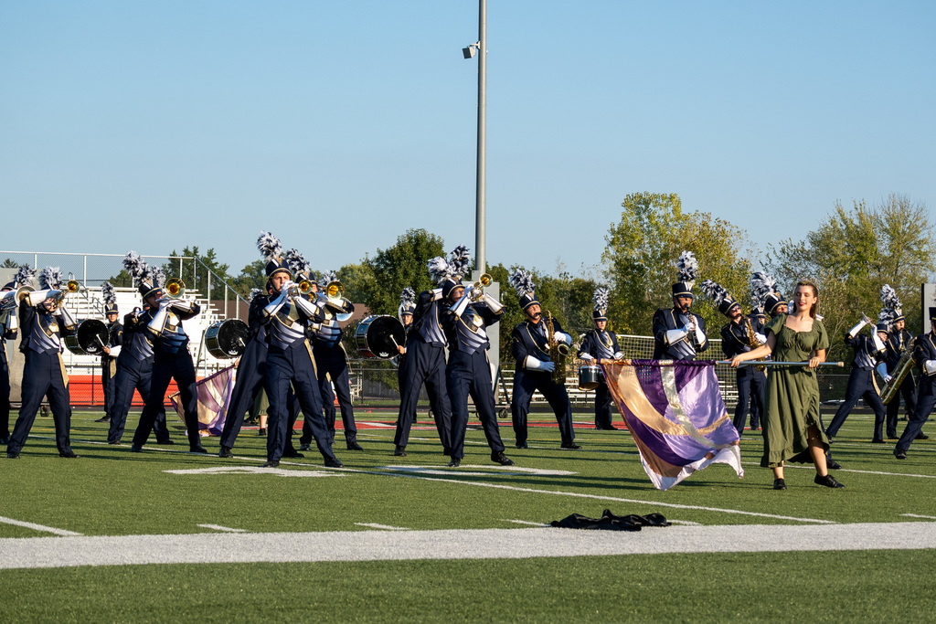 Marching Band performing at their October competition.