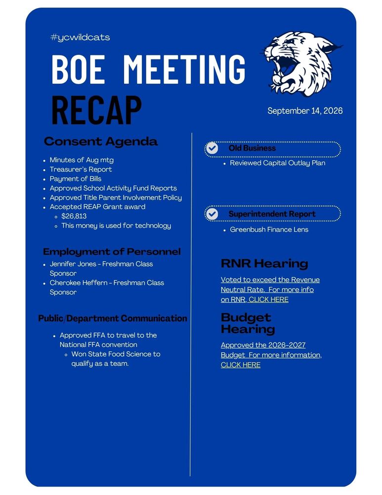 September BOE Recap
