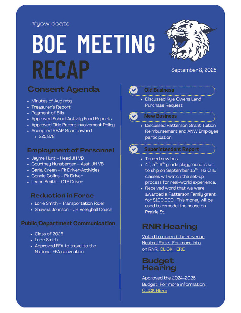 BOE recap