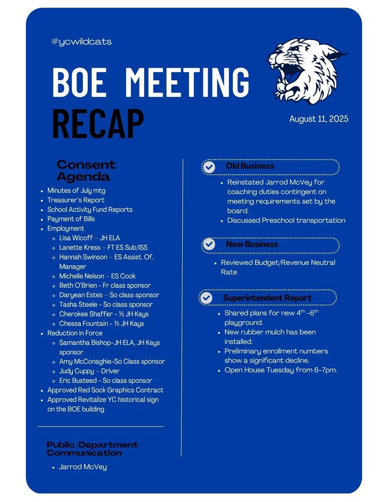 BOE recap