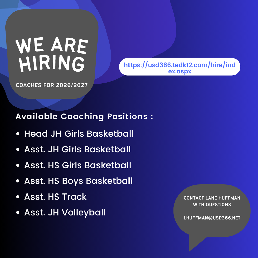 2026/2027 Coaching Openings