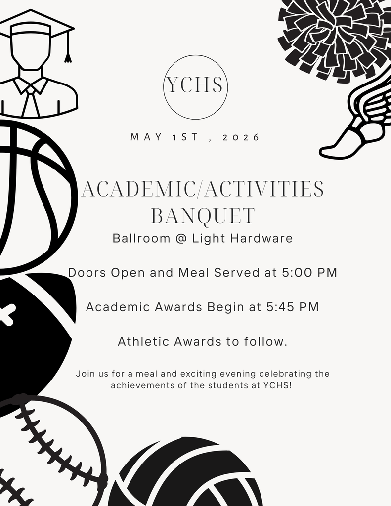 HS Banquet tonight @ 5:00. 