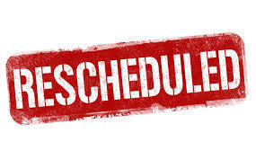 BSB/SB Rescheduled