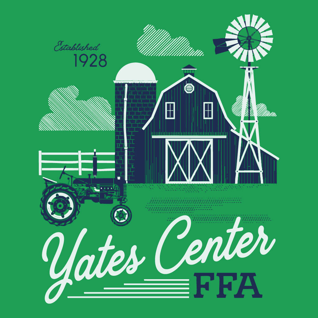 Yates Center FFA 2026-2027 T-Shirt Design