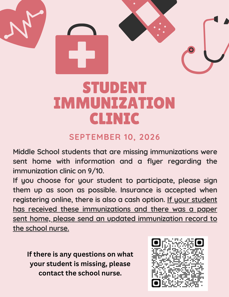 Our Immunization clinic is coming up on September 10th!