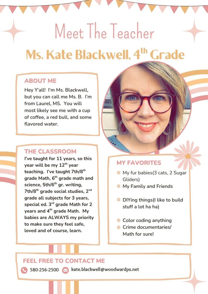 New 4th grade Teacher