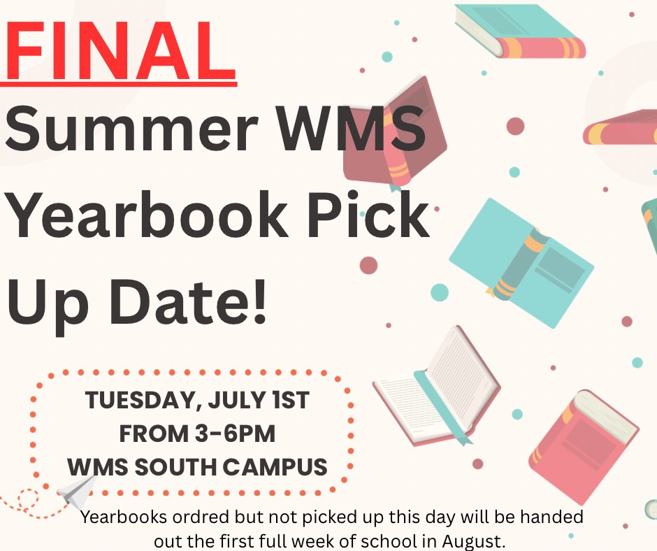 Middle School yearbook  final pickup