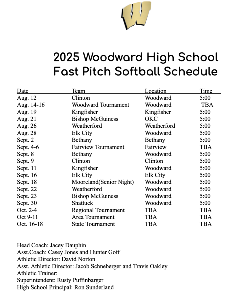 2025 Schedule