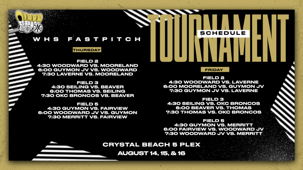 Fastpitch tournament schedule