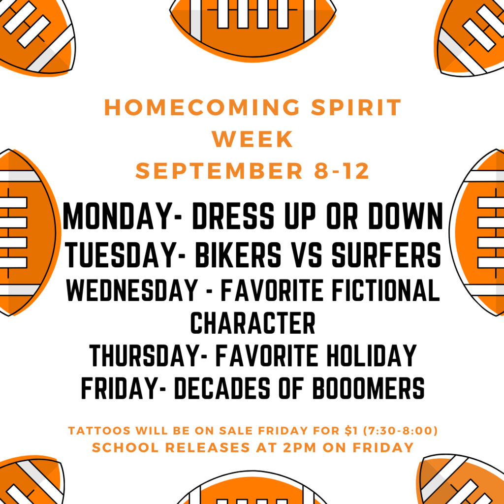 Join in on the Homecoming Spirit Week Fun!