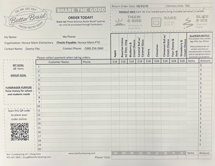 Butter Braid Fundraiser
