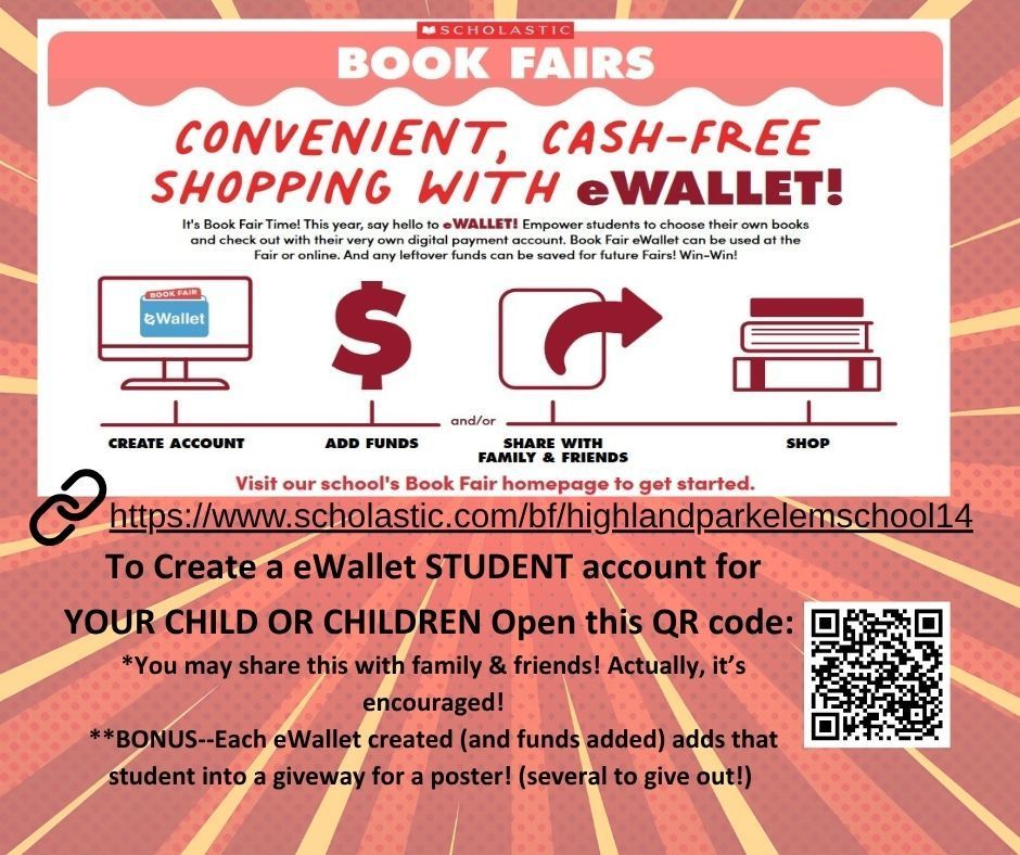 Create an eWallet to send to others to fund!