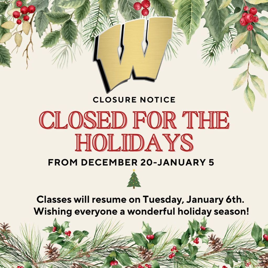 Closed December 20-January 5