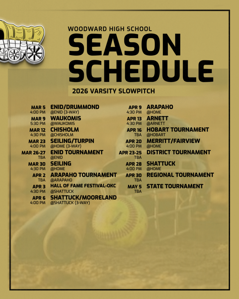 Varsity schedule slowpitch