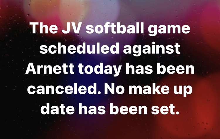 Softball schedule update