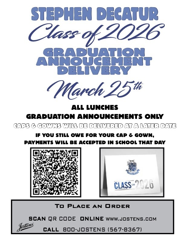 Graduation announcement delivery