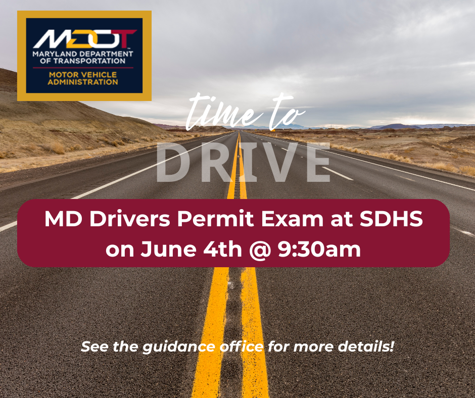 MD Drivers Permit Exam at SDHS