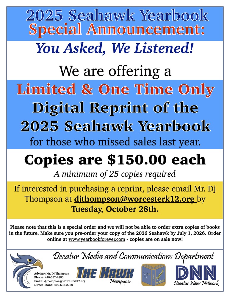 yearbook reprint announcement