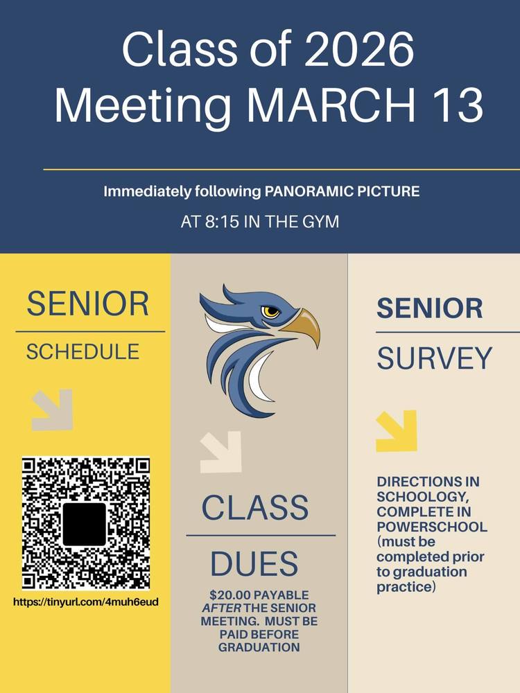 Senior class meeting 2026