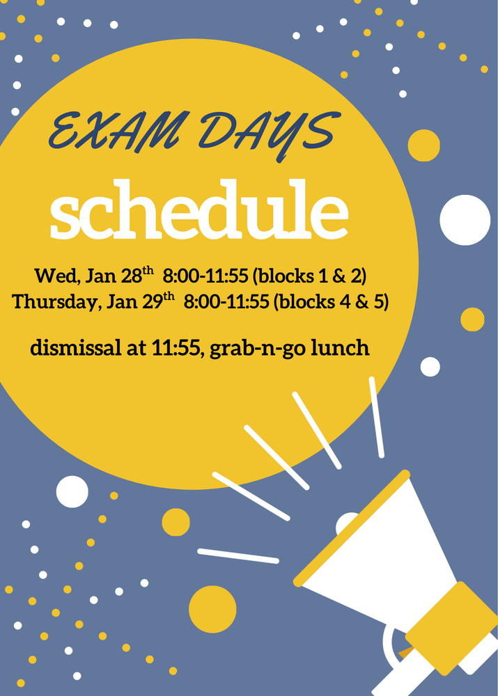 exam days schedule