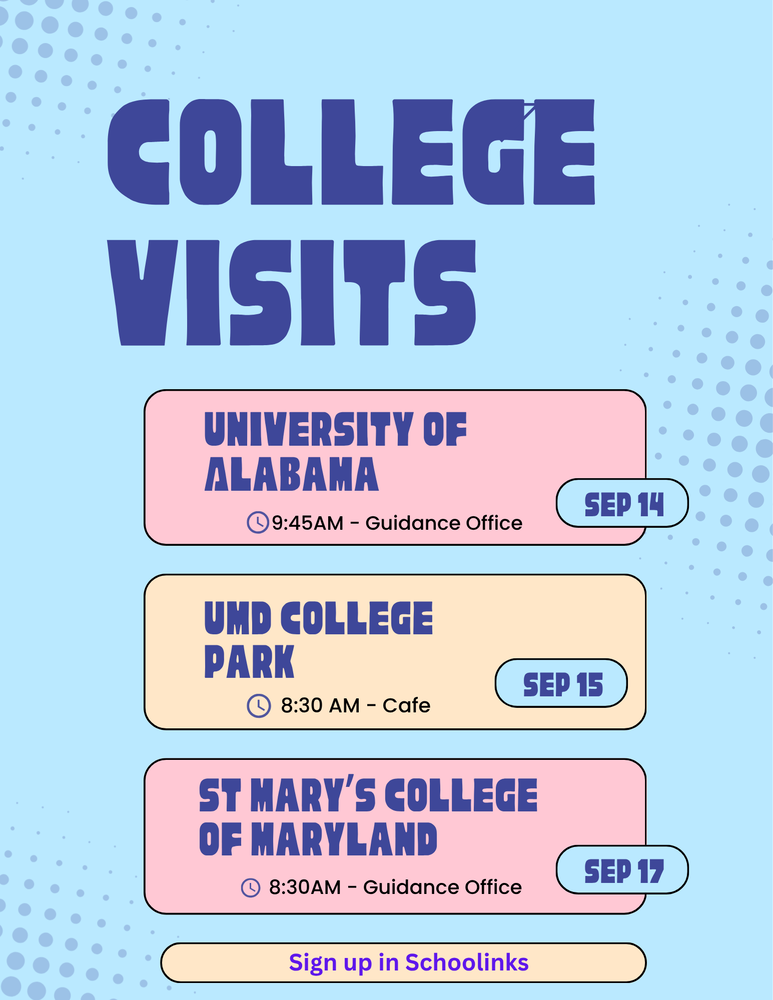 SDHS college visits