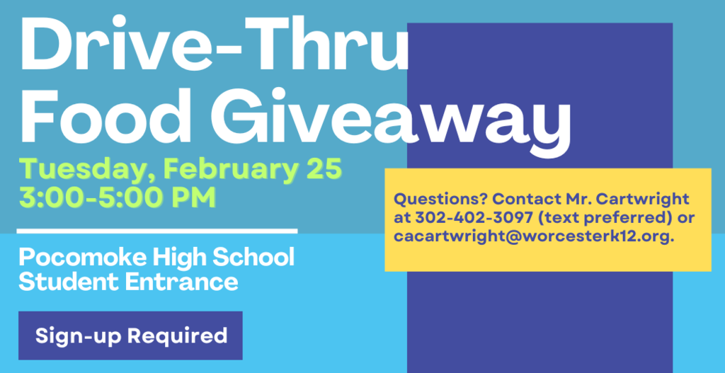 drive thru food giveaway flyer
