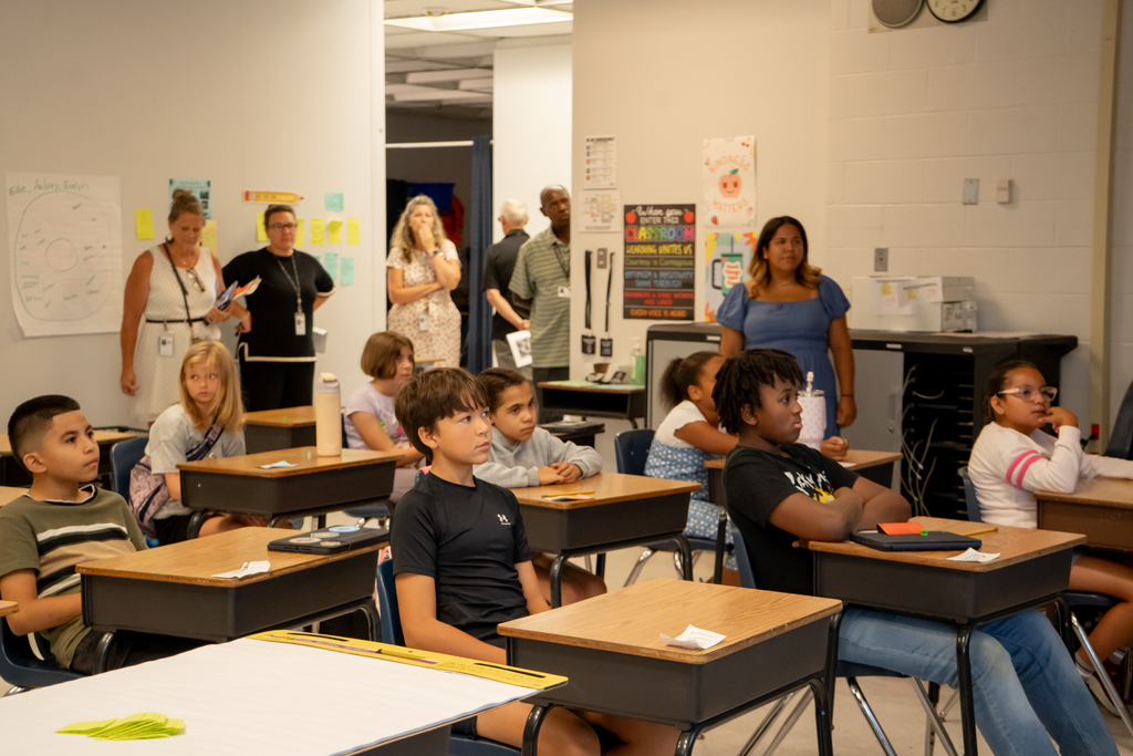 Classroom with students at desks