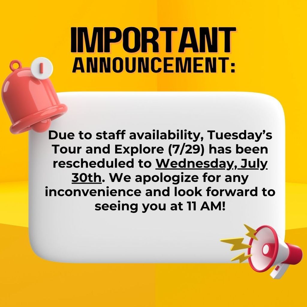 Change of Date for Tour and Explore Buckingham