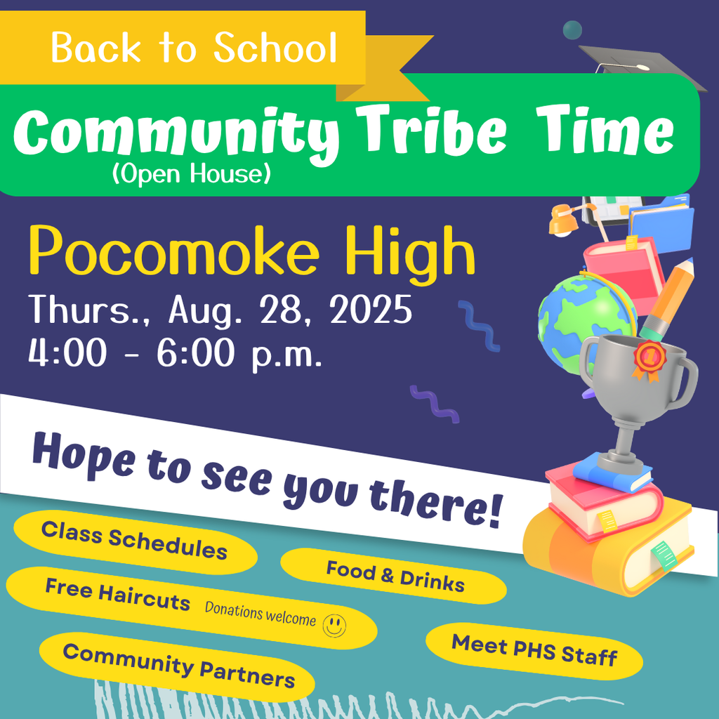 Community Tribe Time fiyer with information (Back to School)