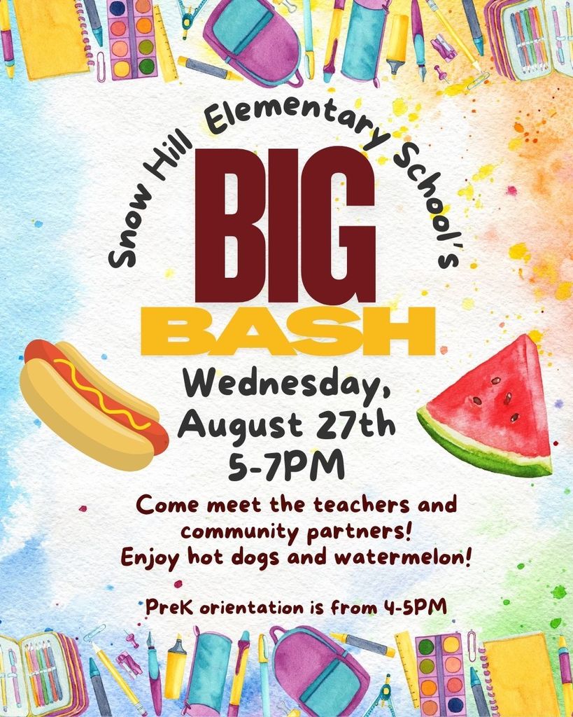 Big Bash 8/27 5-7PM