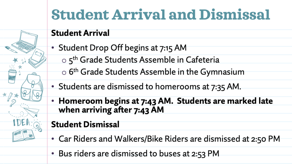 Arrival and Dismissal