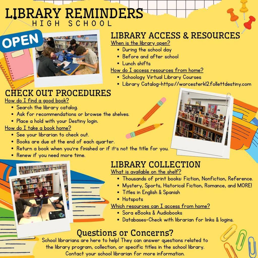library rules and info