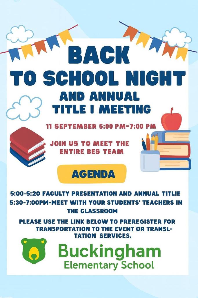 Back to School Night Flyer
