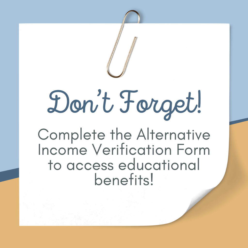 Complete the Alternative Income Verification