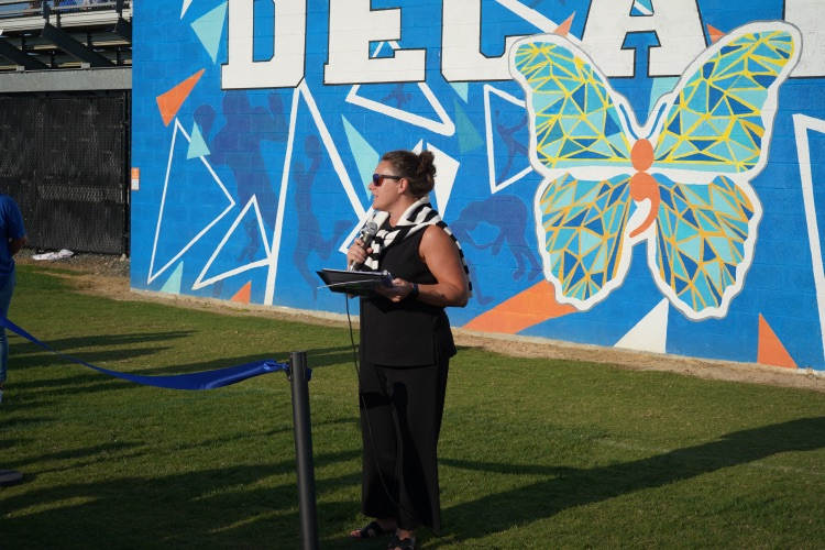 Morgan’s message ribbon cutting