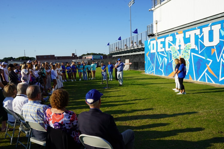 Morgan’s message ribbon cutting