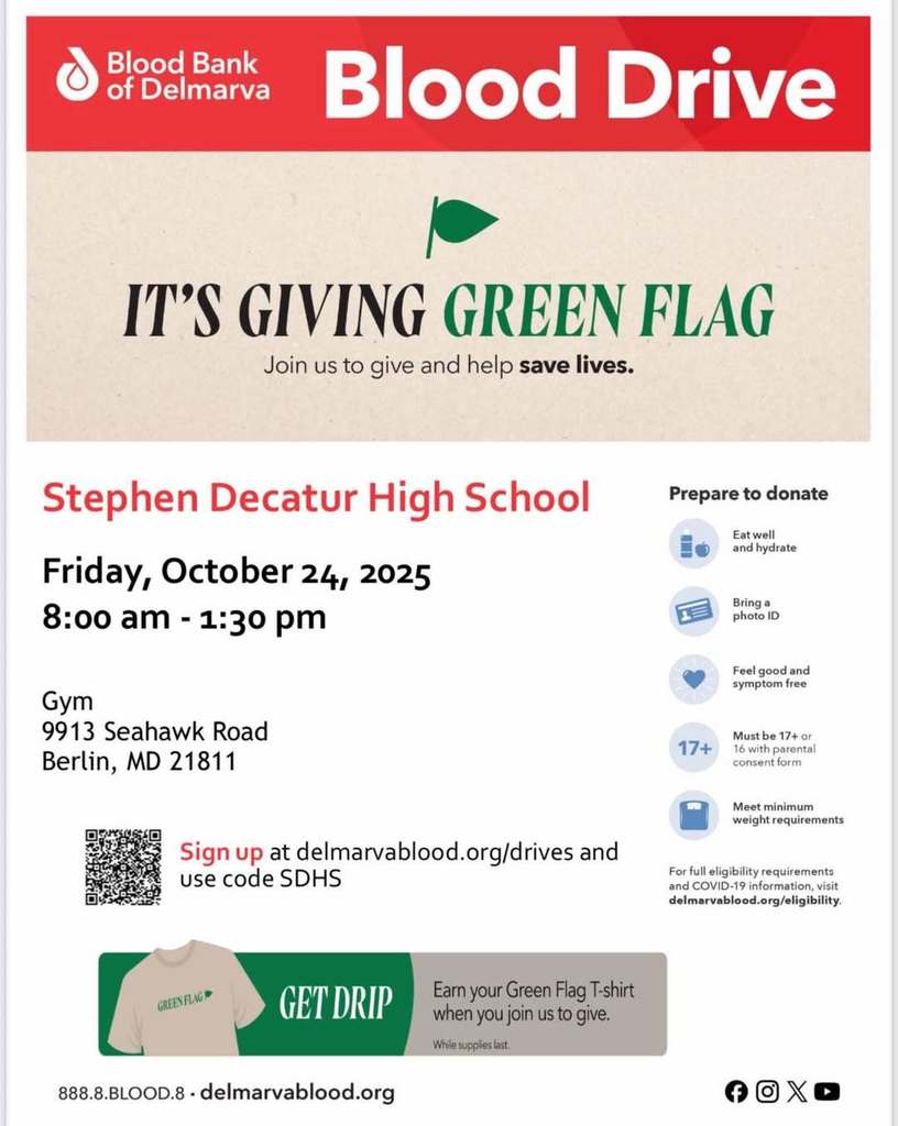 Blood drive SDHS 2025