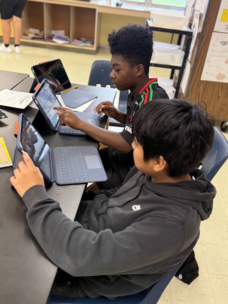 students working