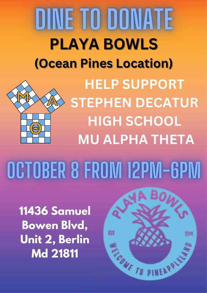 Mu Alpha Theta fundraiser