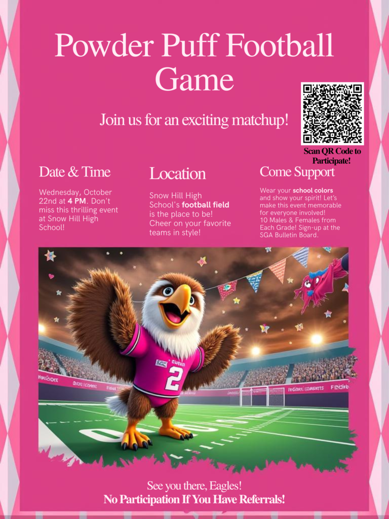 SHHS HOCO Powder Puff Game Wednesday October 22nd @ 4PM