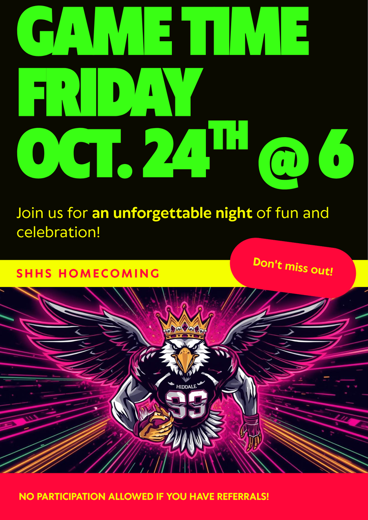 SHHS HOCO Game Friday @ 6PM