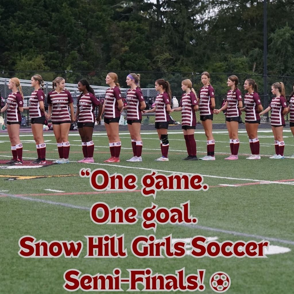 Girls Soccer Lined up for Anthem